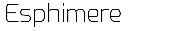 Esphimere font preview